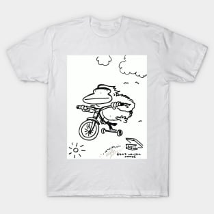 Tricycle Ape Jumps Off Ramp T-Shirt